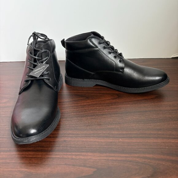 London Fog Collection Memory Foam LFM-Tyler Chukka Black Size 8M New NWT - Picture 1 of 6